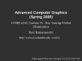 Advanced Computer Graphics          (Spring 2005) PowerPoint PPT Presentation