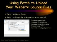 Using Fetch to Upload Your Website Source Files
