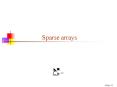 Sparse arrays PowerPoint PPT Presentation
