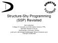 Structure-Shy Programming (SSP) Revisited PowerPoint PPT Presentation
