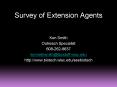 Survey of Extension Agents PowerPoint PPT Presentation