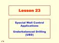 Special Well Control Applications PowerPoint PPT Presentation