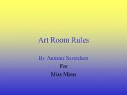 Art Room Rules