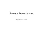 Famous Person Name