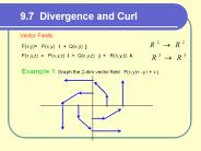9'7 Divergence and Curl