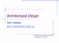 Architectural Design PowerPoint PPT Presentation