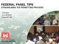 FEDERAL PANEL TIPS STREAMLINING THE PERMITTING PROCESS PowerPoint PPT Presentation