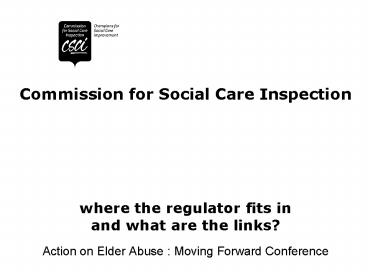 Commission for Social Care Inspection