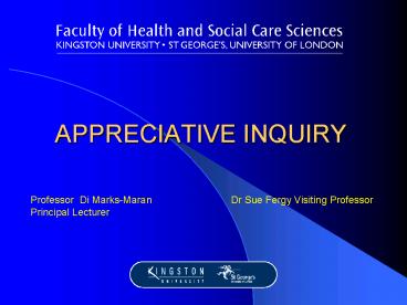 APPRECIATIVE INQUIRY