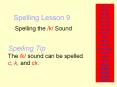 Spelling Lesson 9 PowerPoint PPT Presentation
