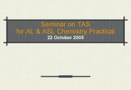 Seminar on TAS for AL