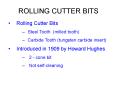ROLLING CUTTER BITS PowerPoint PPT Presentation