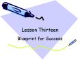 Lesson Thirteen PowerPoint PPT Presentation