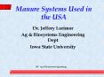 Manure Systems Used in the USA PowerPoint PPT Presentation
