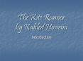 The Kite Runner by Kahled Hosseini PowerPoint PPT Presentation