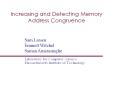Increasing and Detecting Memory Address Congruence PowerPoint PPT Presentation