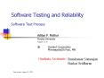 Software Testing and Reliability Software Test Process PowerPoint PPT Presentation