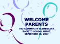 WELCOME PARENTS PowerPoint PPT Presentation