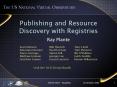 Publishing and Resource Discovery with Registries PowerPoint PPT Presentation