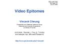 Video Epitomes PowerPoint PPT Presentation