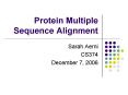 Protein Multiple Sequence Alignment PowerPoint PPT Presentation