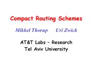 Compact%20Routing%20Schemes