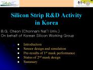 Silicon Strip R