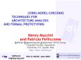 Henry Muccini and Patrizio Pelliccione Software Engineering and Architecture SEA Group, PowerPoint PPT Presentation