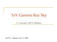 TeV Gamma Ray Sky PowerPoint PPT Presentation