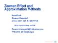 Zeeman Effect and Approximation Methods PowerPoint PPT Presentation