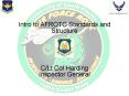 Intro to AFROTC Standards and Structure CLt Col Harding Inspector General PowerPoint PPT Presentation
