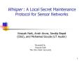 Whisper : A Local Secret Maintenance Protocol for Sensor Networks PowerPoint PPT Presentation