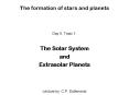The formation of stars and planets PowerPoint PPT Presentation