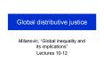 Global%20distributive%20justice PowerPoint PPT Presentation