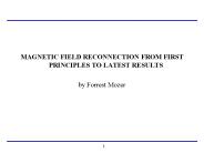 MAGNETIC FIELD RECONNECTION FROM FIRST PRINCIPLES TO LATEST RESULTS