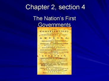 Chapter 2, section 4