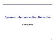 Dynamic Interconnection Networks