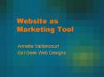 Website as Marketing Tool PowerPoint PPT Presentation