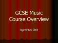 GCSE Music Course Overview PowerPoint PPT Presentation