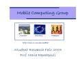 Mobile Computing Group PowerPoint PPT Presentation