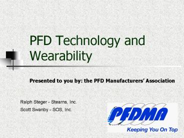 PFD Technology and Wearability