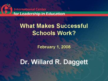 Dr' Willard R' Daggett