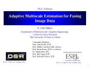 Adaptive Multiscale Estimation for Fusing Image Data