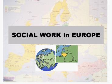 SOCIAL WORK in EUROPE