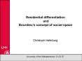 Residential differentiation and Bourdieu's concept of social space PowerPoint PPT Presentation