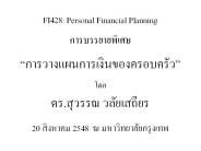 FI428: Personal Financial Planning