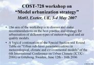 COST-728 workshop on 