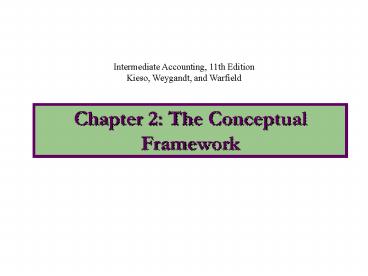 Chapter 2: The Conceptual Framework