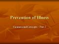 Prevention of Illness PowerPoint PPT Presentation