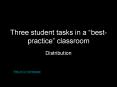Three student tasks in a bestpractice classroom PowerPoint PPT Presentation